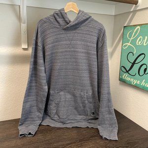 Prana Grey Striped Hoodie Size XL